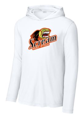 Sport-Tek® Posi-UV® Pro Long Sleeve Hoodie with Logo Full Chest