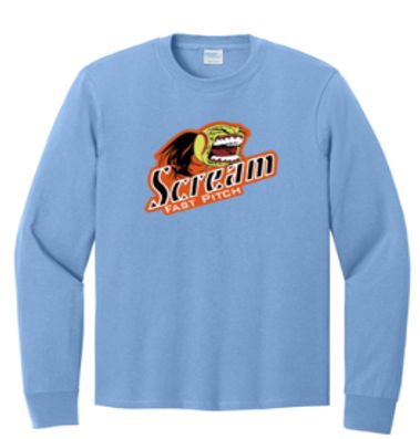 Port & Co® Long Sleeve Fan Favorite® Tee with Logo on Full Chest