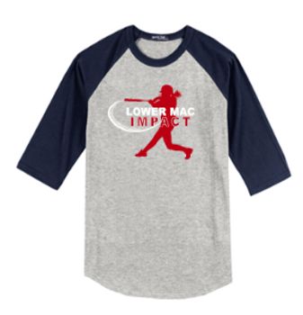 Sport-Tek® Colorblock Raglan Jersey Tee with Logo on Front