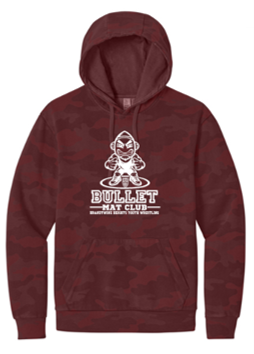 District Wash™ Camo Fleece Hoodie in Bordeaux