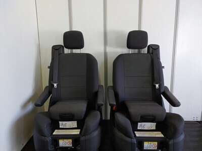 Pair of Swivel Seats W/ Child Booster Seat