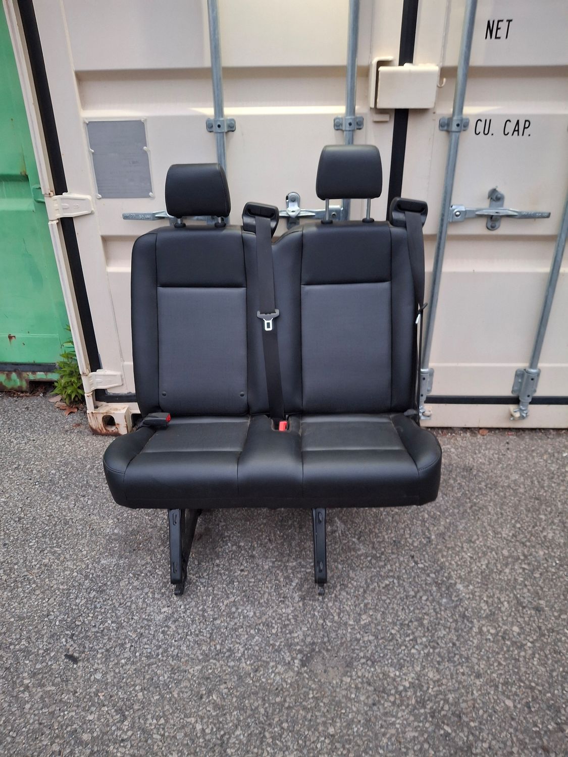 2 Passenger Leather Bench Seat - Removable