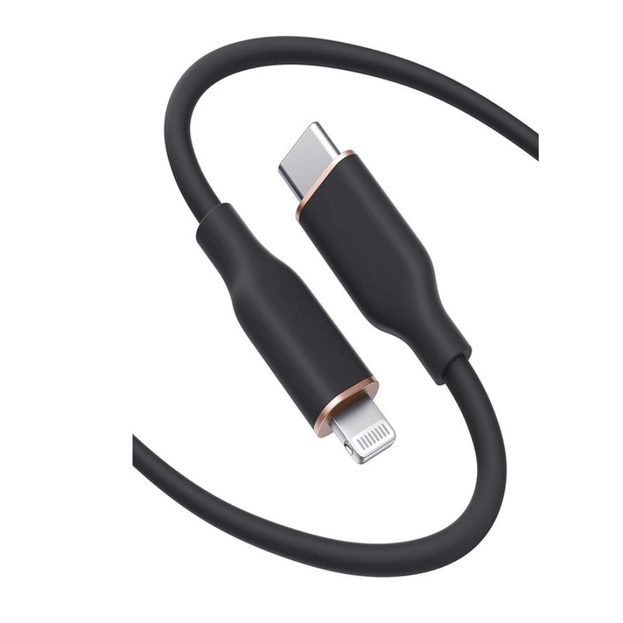 Silicone Data Cable PD 3.0 27W USB C to IOS 6A Fast Charging Compatible with iPhone 14 13 11 8 7 XS S Printers