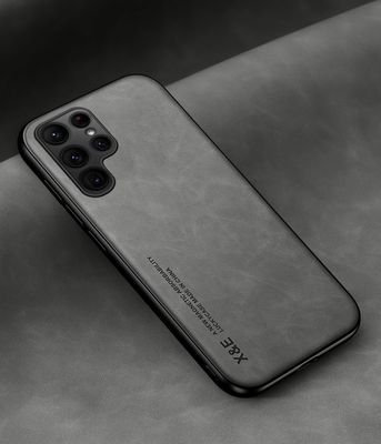 Магнитен калъф от еко кожа за  Samsung Galaxy S24 сиво