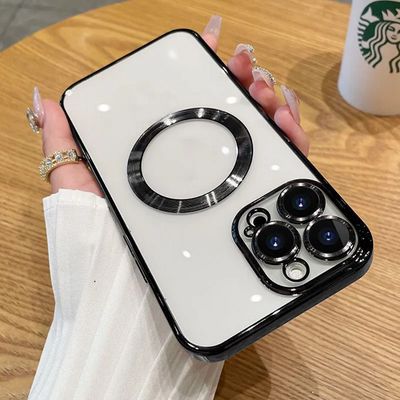 Cell Phone Case with Magnetic Charging and cameras protector For iPhone