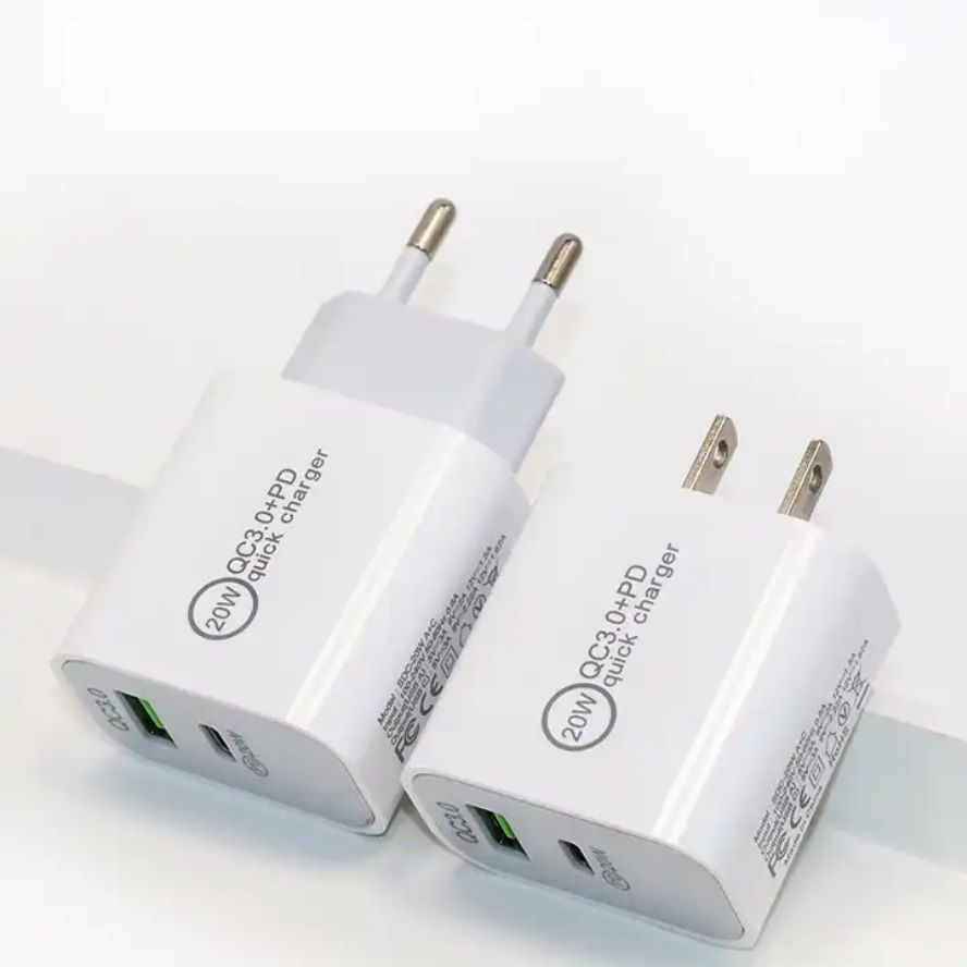 Fast Usb C Portable Wall Charger Mobile Phone Type C Fast Adapter Block 20w