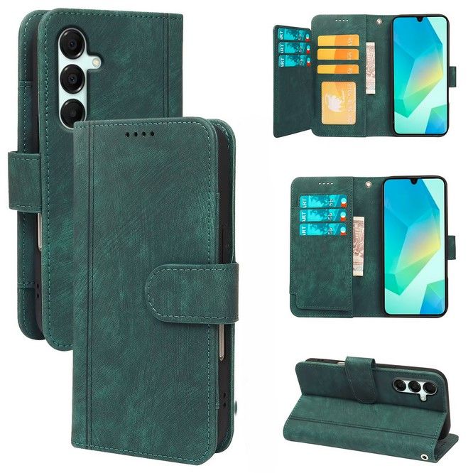 Wallet Flip Cover Leather Card Case For Samsung A26 green