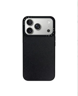 Leather back for IPhone 17 Pro Max, black