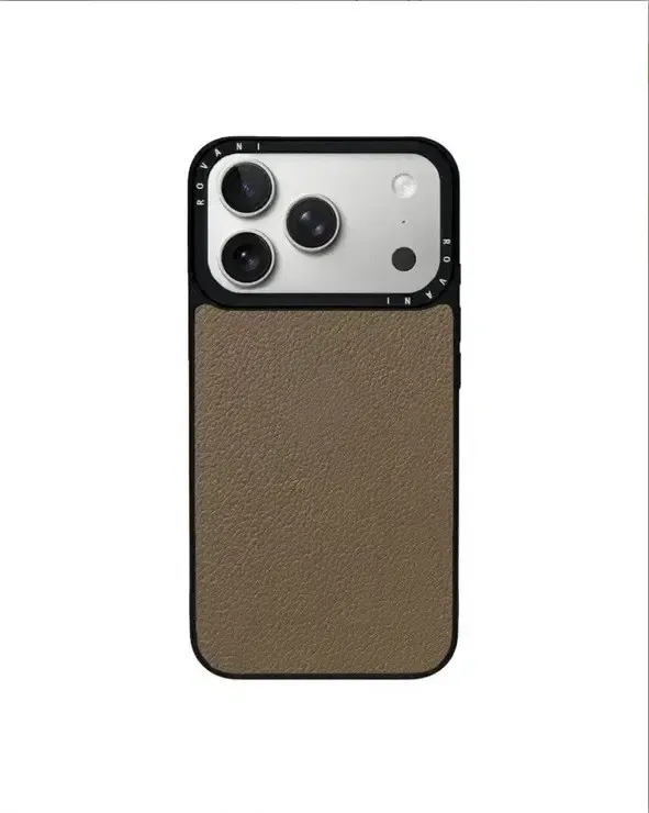 Leather back for IPhone 17Pro Max, cappuccino