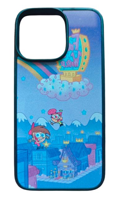 Silicone back with print for Iphone 14 ProMax