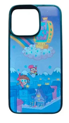 Silicone back with print for Iphone 14 ProMax