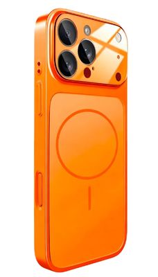 Luxury silicone case for iPhone 17 Pro Max orange