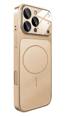 Luxury silicone case for iPhone 17 Pro gold