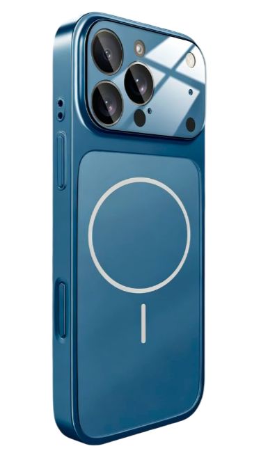 Луксозен силиконов калъф за iPhone 18 Pro син