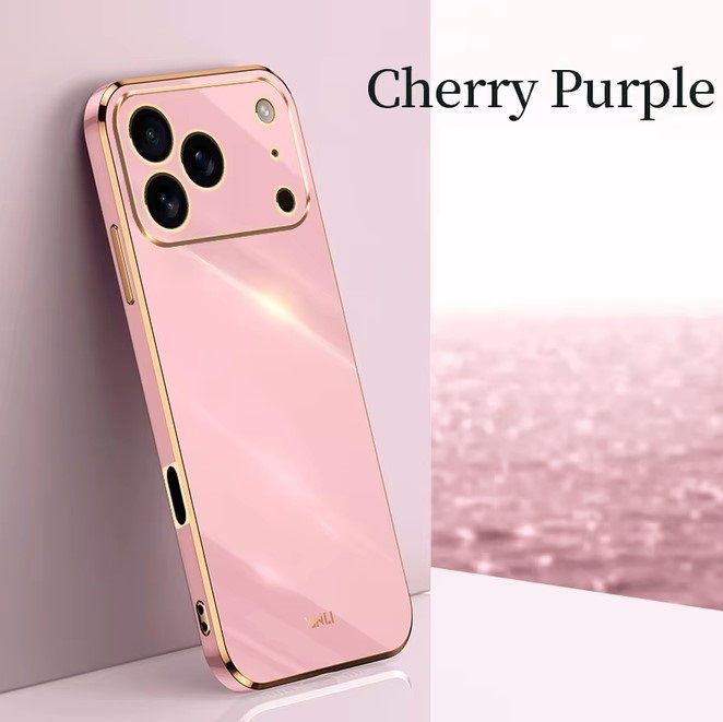 Силиконов калъф за Iphone 17 Pro лилав