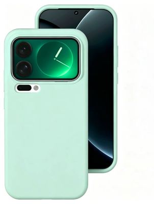 Силиконов калъф за Xiaomi 15 зелен