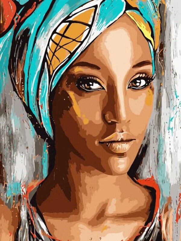 Beautiful Oriental Girl Premium Paint by Numbers Art Therapy Painting Kit