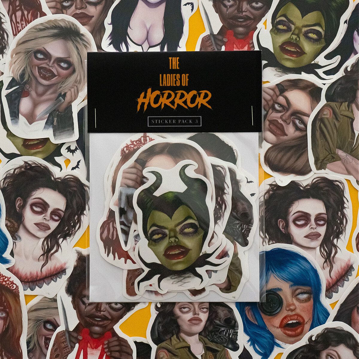 Ladies Of Horror 2021 - Sticker Pack #3 (11 stickers)