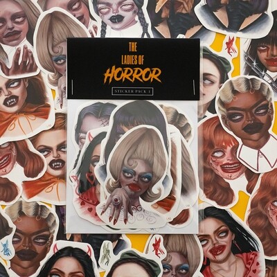 Ladies Of Horror 2021 - Sticker Pack #1 (10 stickers)