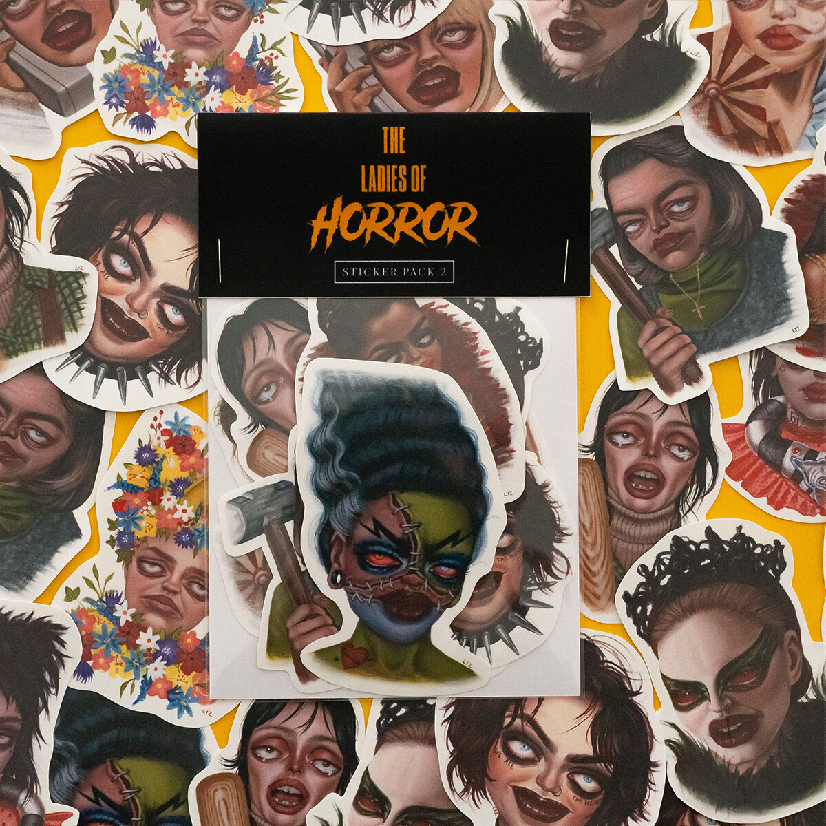Ladies Of Horror 2021 - Sticker Pack #2 (10 stickers)