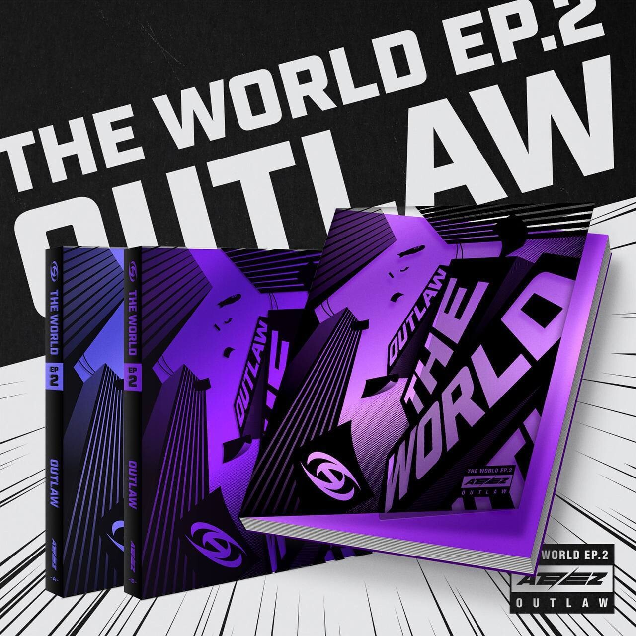 [Под заказ] ATEEZ - THE WORLD EP. 2 Outlaw, Версия: Рандом