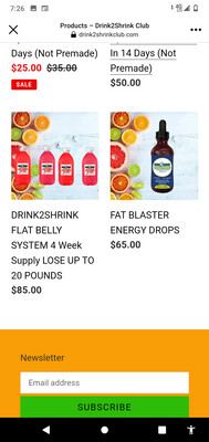 Fat Blaster Energy drops