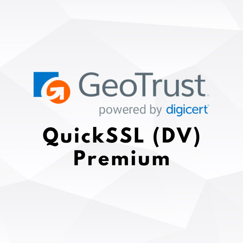 GeoTrust Domain Validated (DV) QuickSSL Premium SSL Certificate
