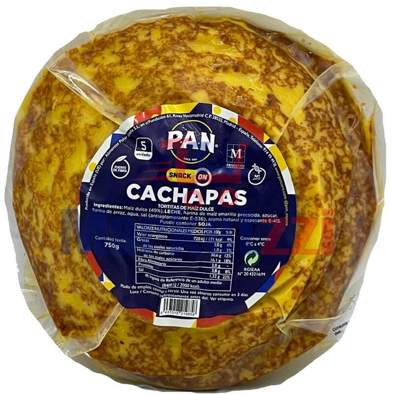 Cachapas Mediana Refrigerada Snack de P.A.N 759gr