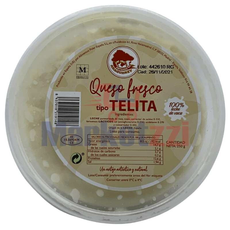 Queso Telita 250gr. Antojos Araguaney