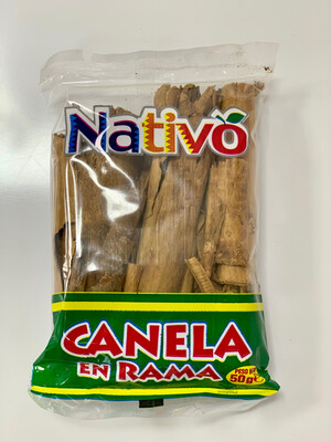 Display 12 Und. Canela en rama Nativo, bolsa 50 gr.