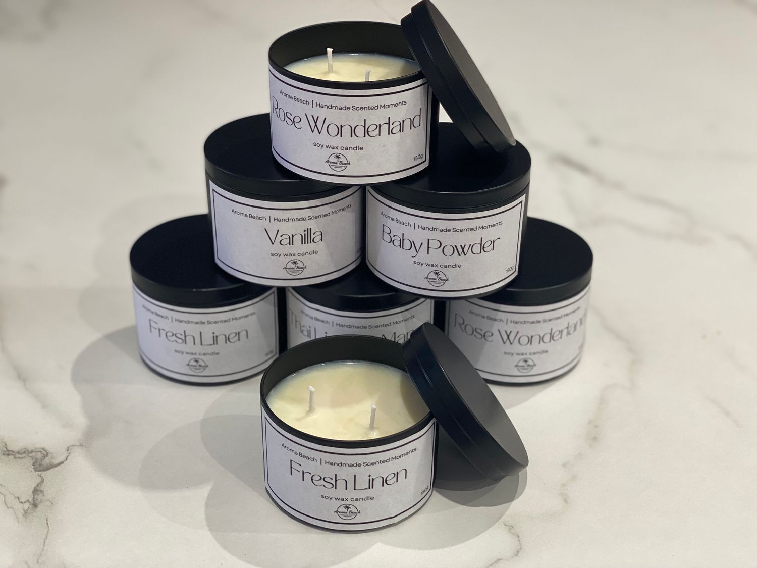Highly Scented Soy Wax Candles 150g
£9.75