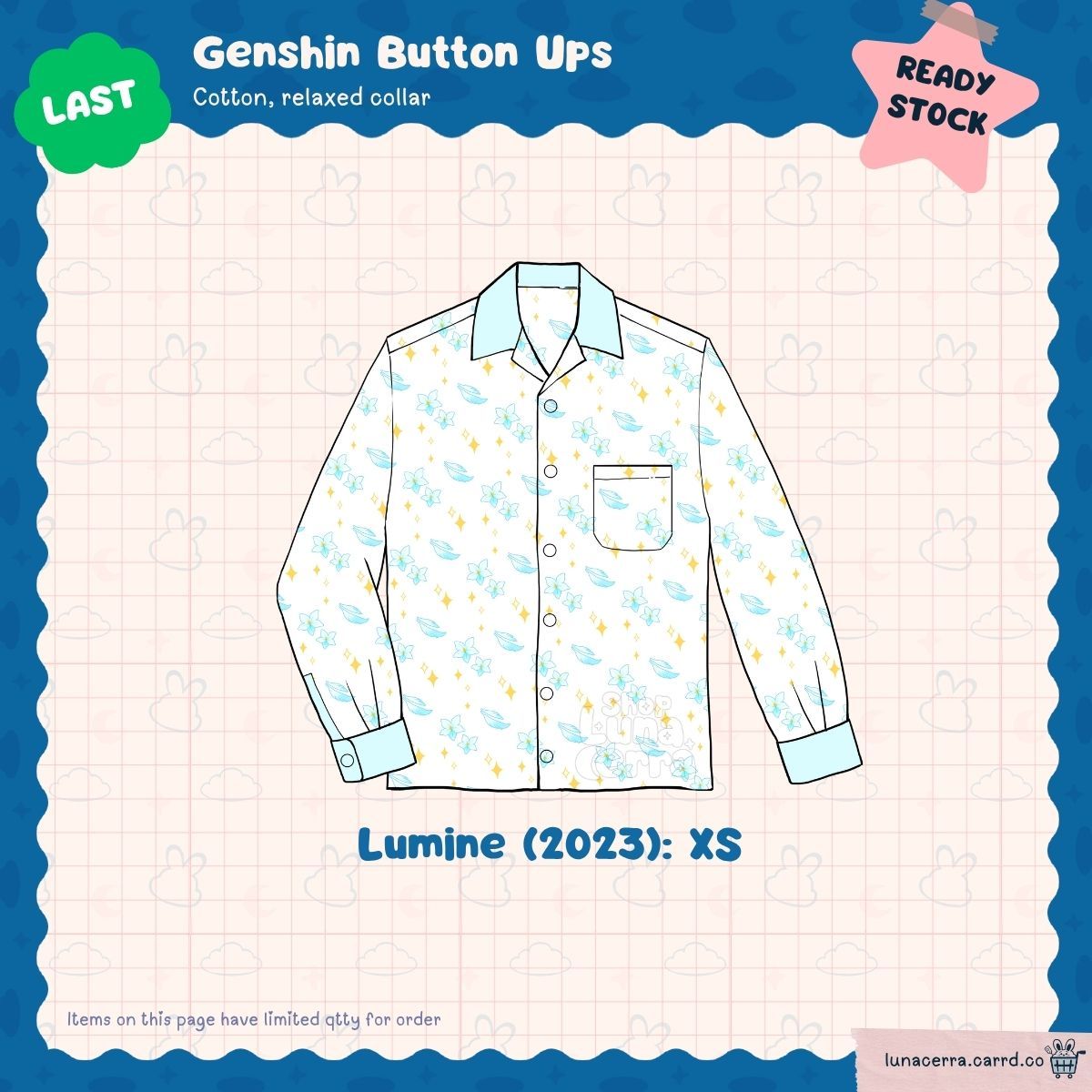 Genshin Button Ups 2023 Ver.: Lumine XS