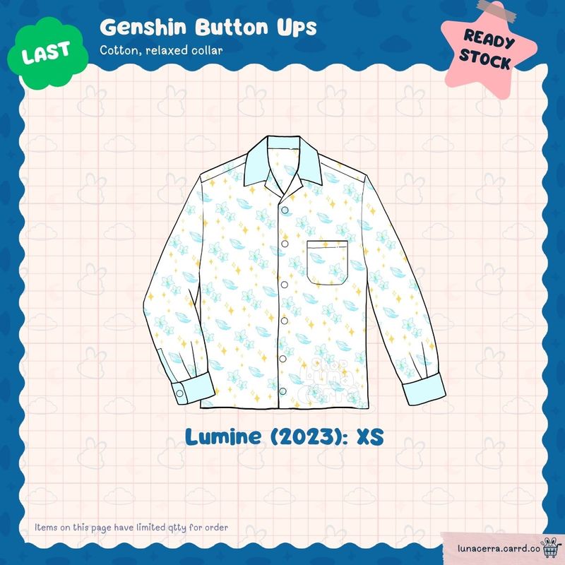 Genshin Button Ups 2023 Ver.: Lumine XS