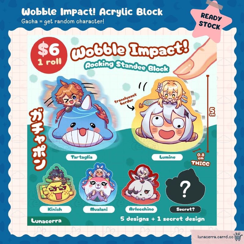 Wobble Impact! Acrylic Block GACHA