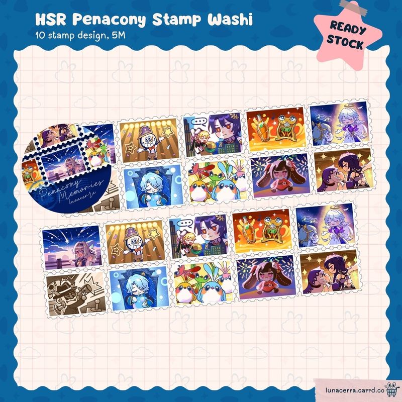 HSR Penacony Stamp Washi