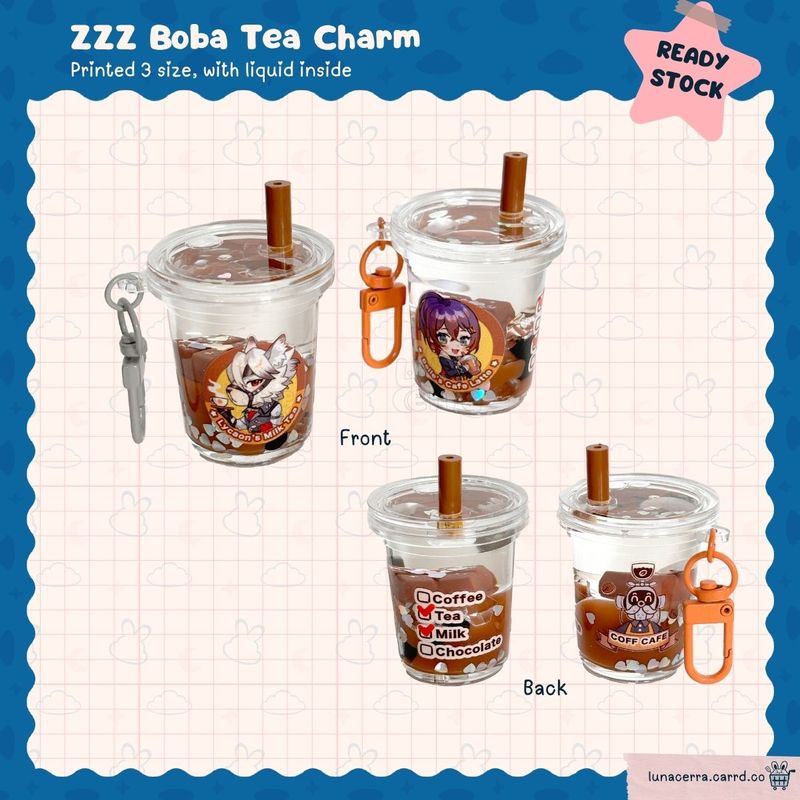 ZZZ Boba Tea Charm: Belle &amp; Lycaon