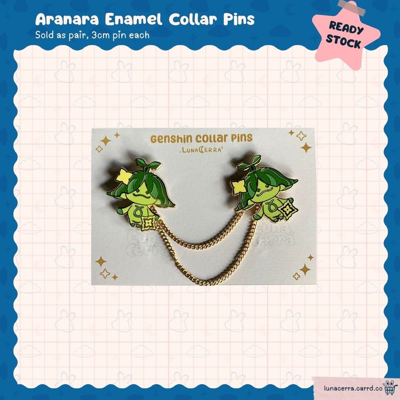 Aranara Collar Pins
