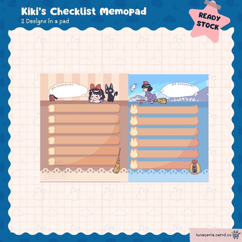 Kiki&#39;s Checklist Memopad