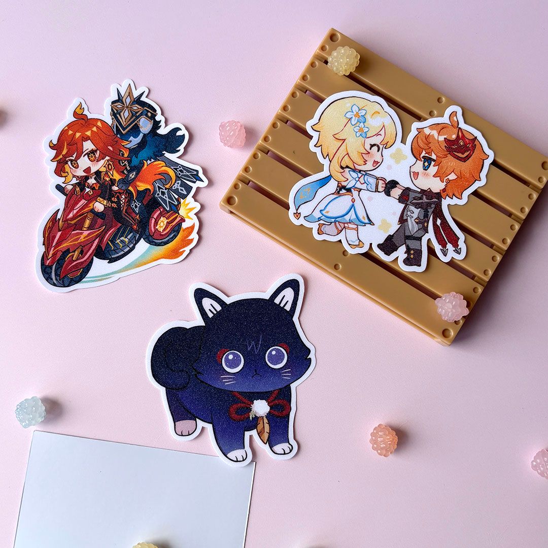 Genshin Glitter Sticker