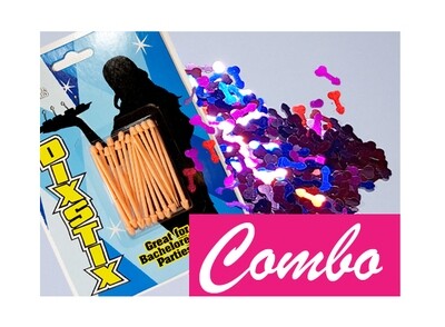 Willy COMBO 3: Metallic Confetti (multi colour) & Party Picks (20s)!
>>>ONLY ONE COMBO LEFT<<<