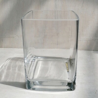 Glasvase eckig - klein