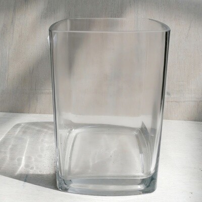 Glasvase eckig - groß