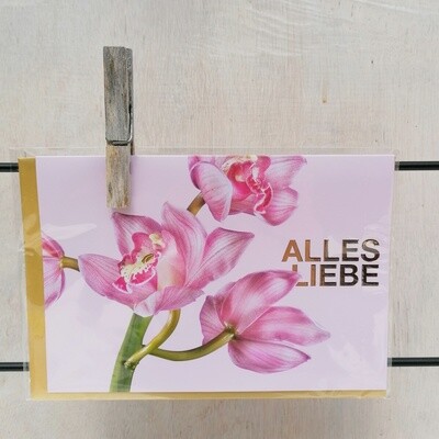 Grußkarte "Alles Liebe"