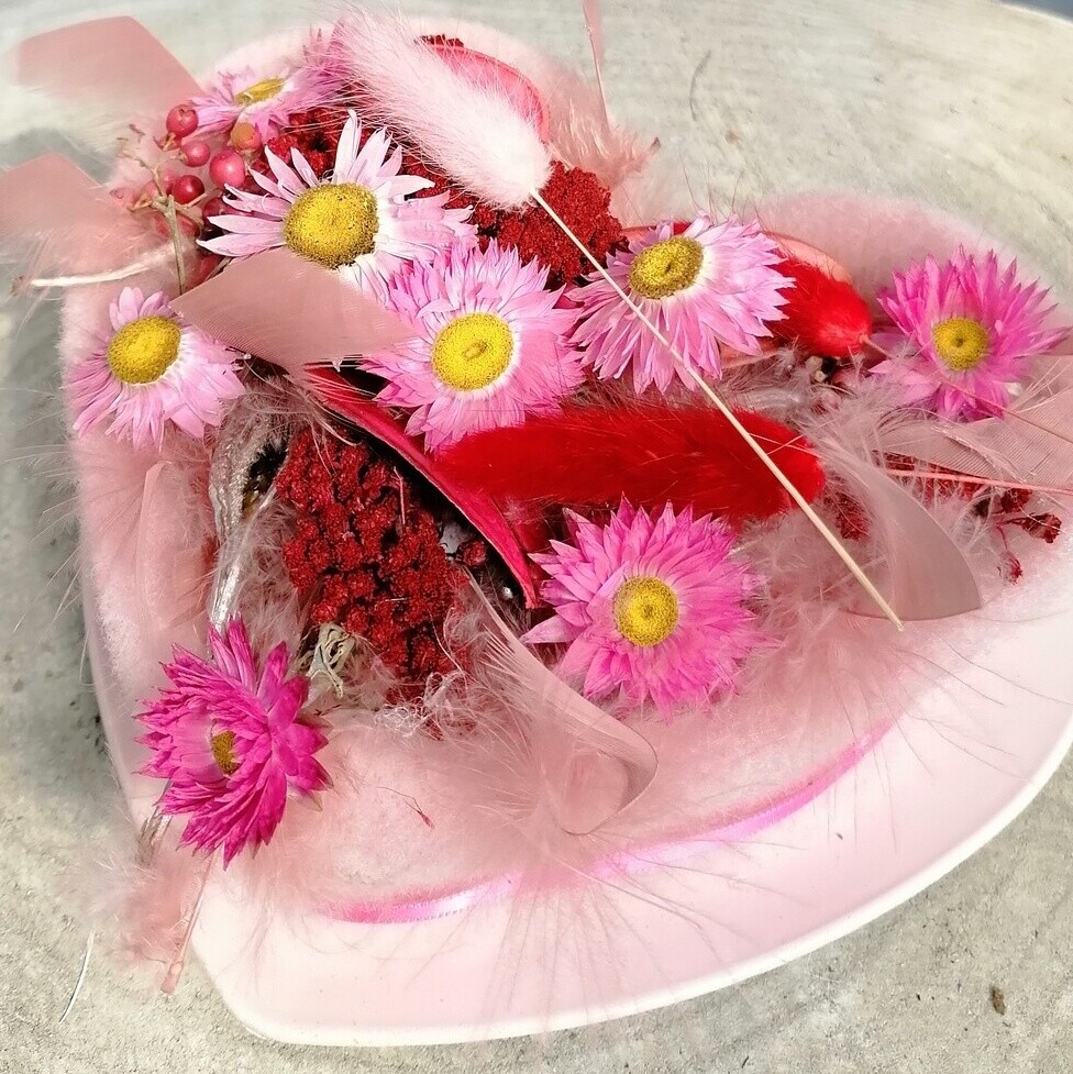 kleines Trockenblumenherz