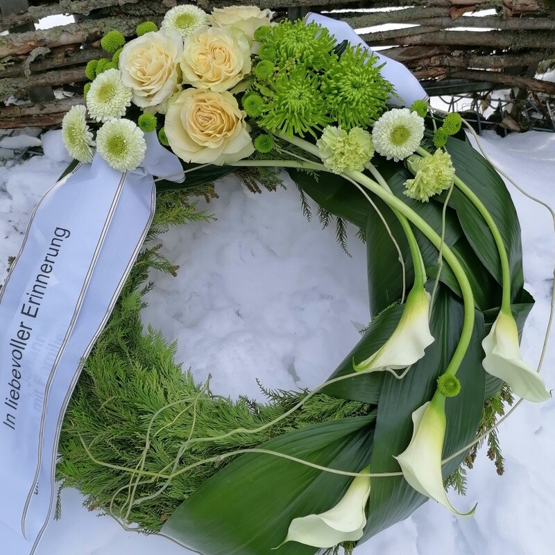 moderner Trauerkranz