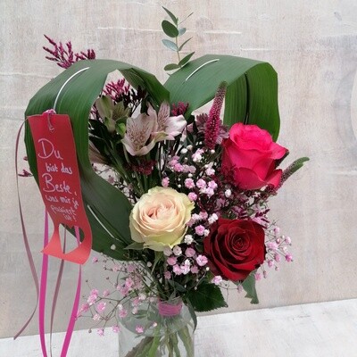 Herzstrauß "Du bist das Beste"