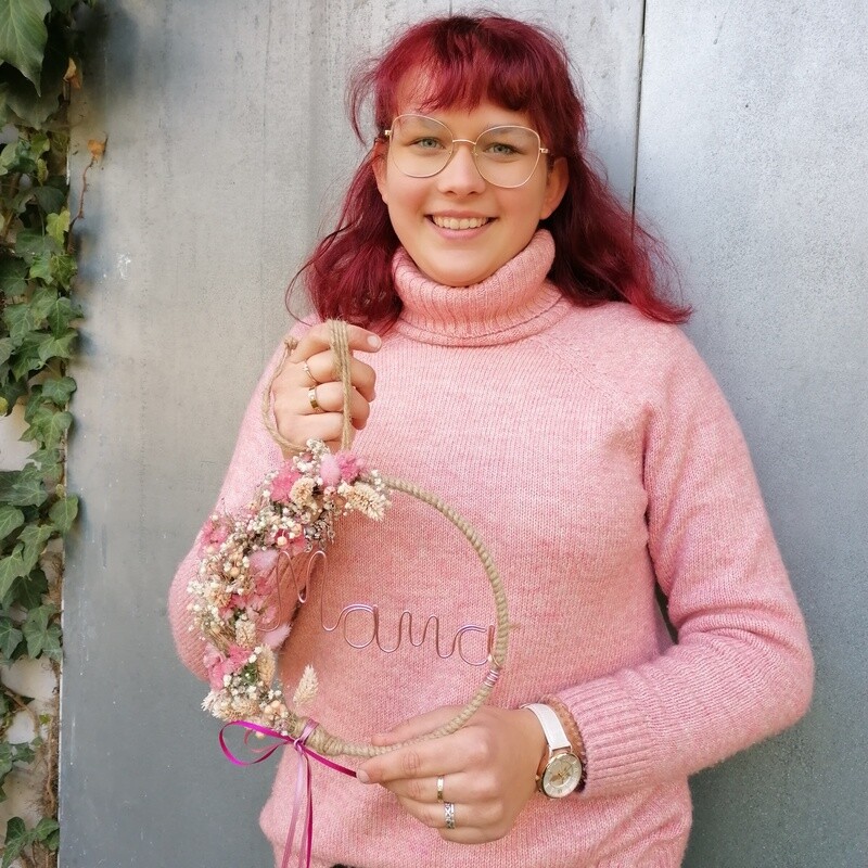 Trockenblumenkränzchen  Mama