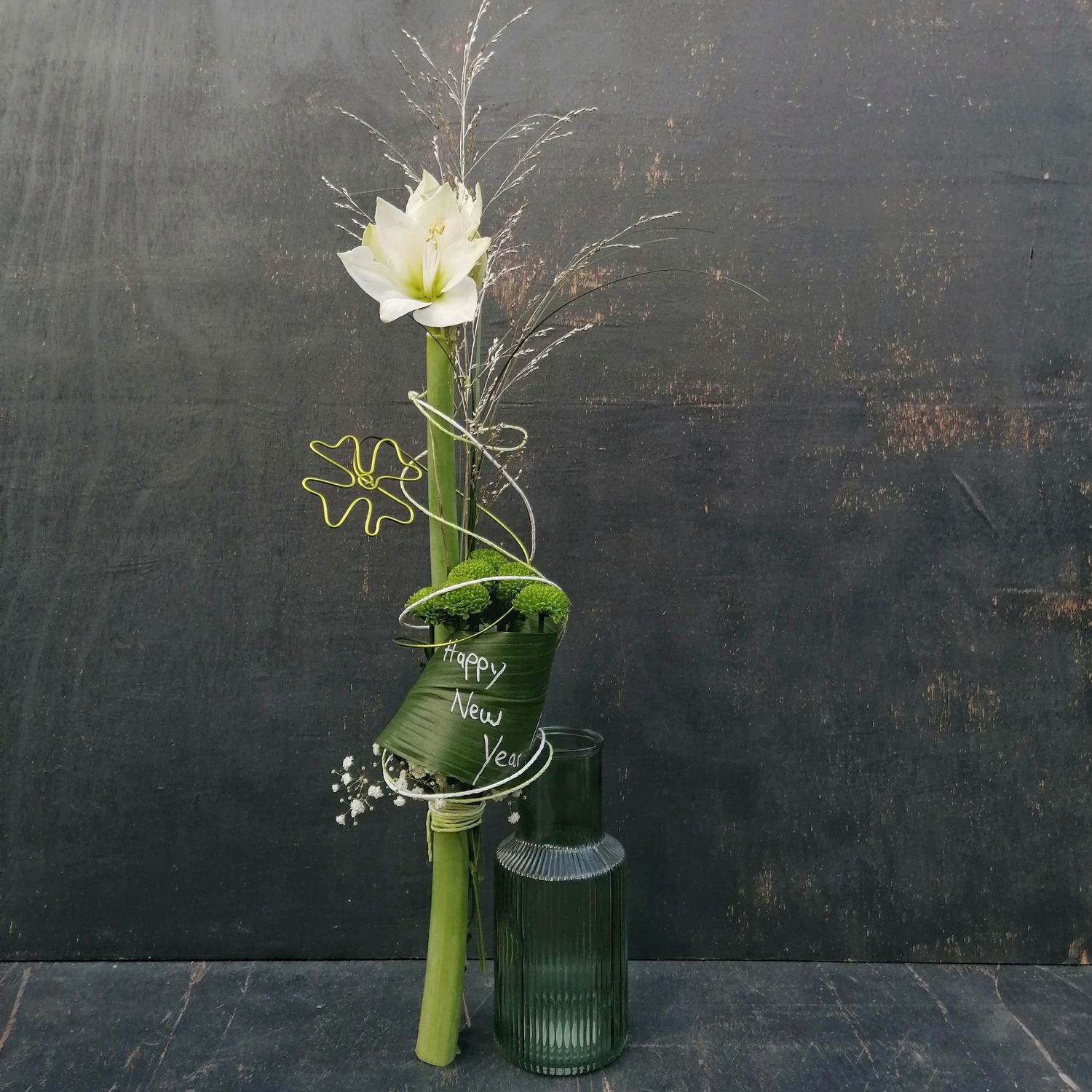 Amaryllisstrauß Happy New Year