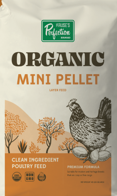 Organic Poultry Layer Mini Pellets 17% 40#