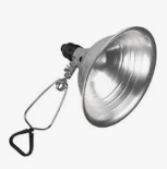 Lamp with Clamp (w/ 10” reflector, 300 watt) w/bulb